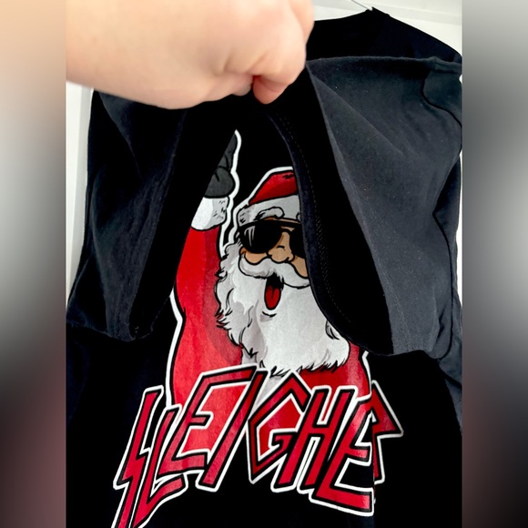 SLEIGHER Santa Fan | Graphic Pun of Slayer T-Shirt  | Men’s Size 2XL - Picture 3 of 10